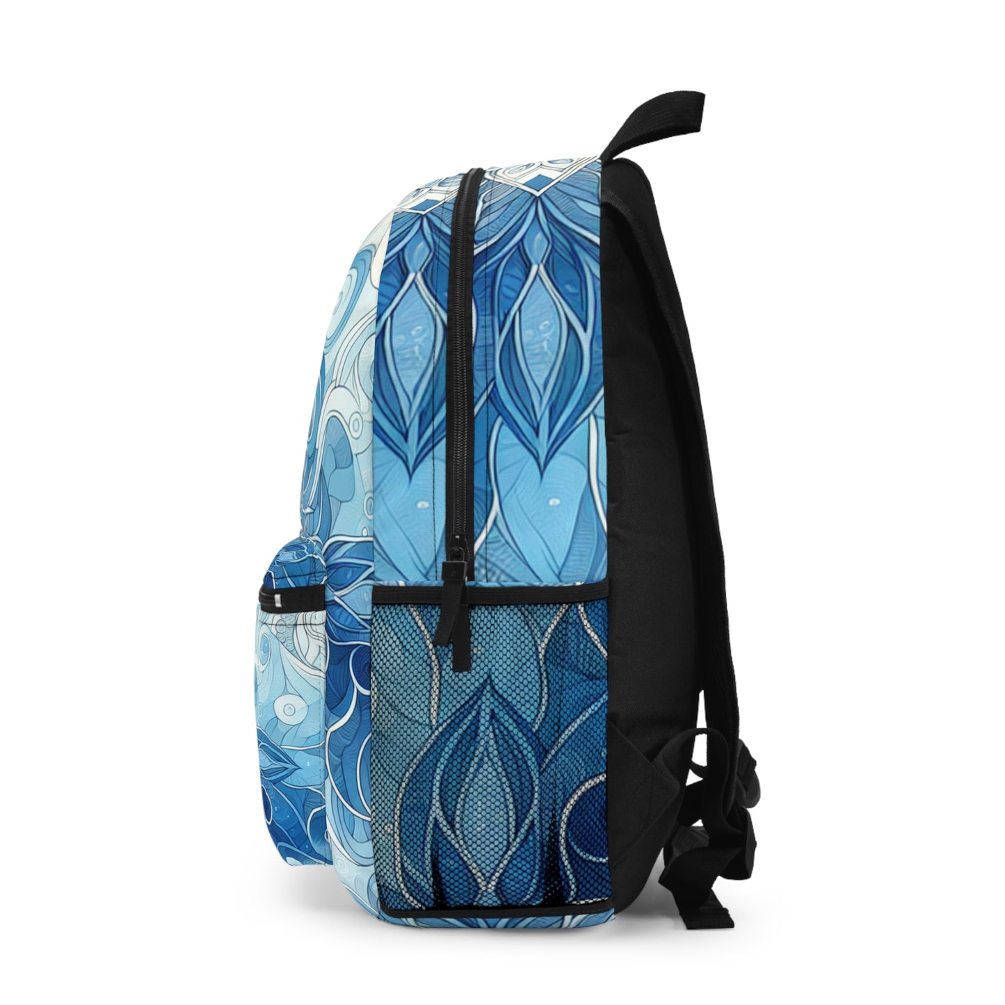 Chic Floral Backpack - Stylish School Bag, Travel Accessory, Gift for Students, Art-Inspired Carryall, Unique Patterned Rucksack
