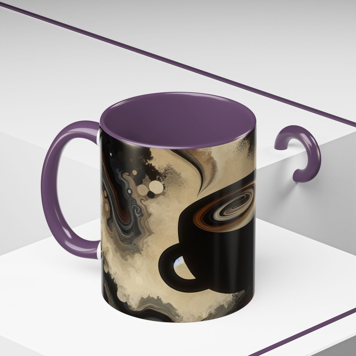 Stylish Abstract Coffee Mug | Unique Artful Cup | Perfect Gift for Coffee Lovers, Home Decor, Office, Birthdays