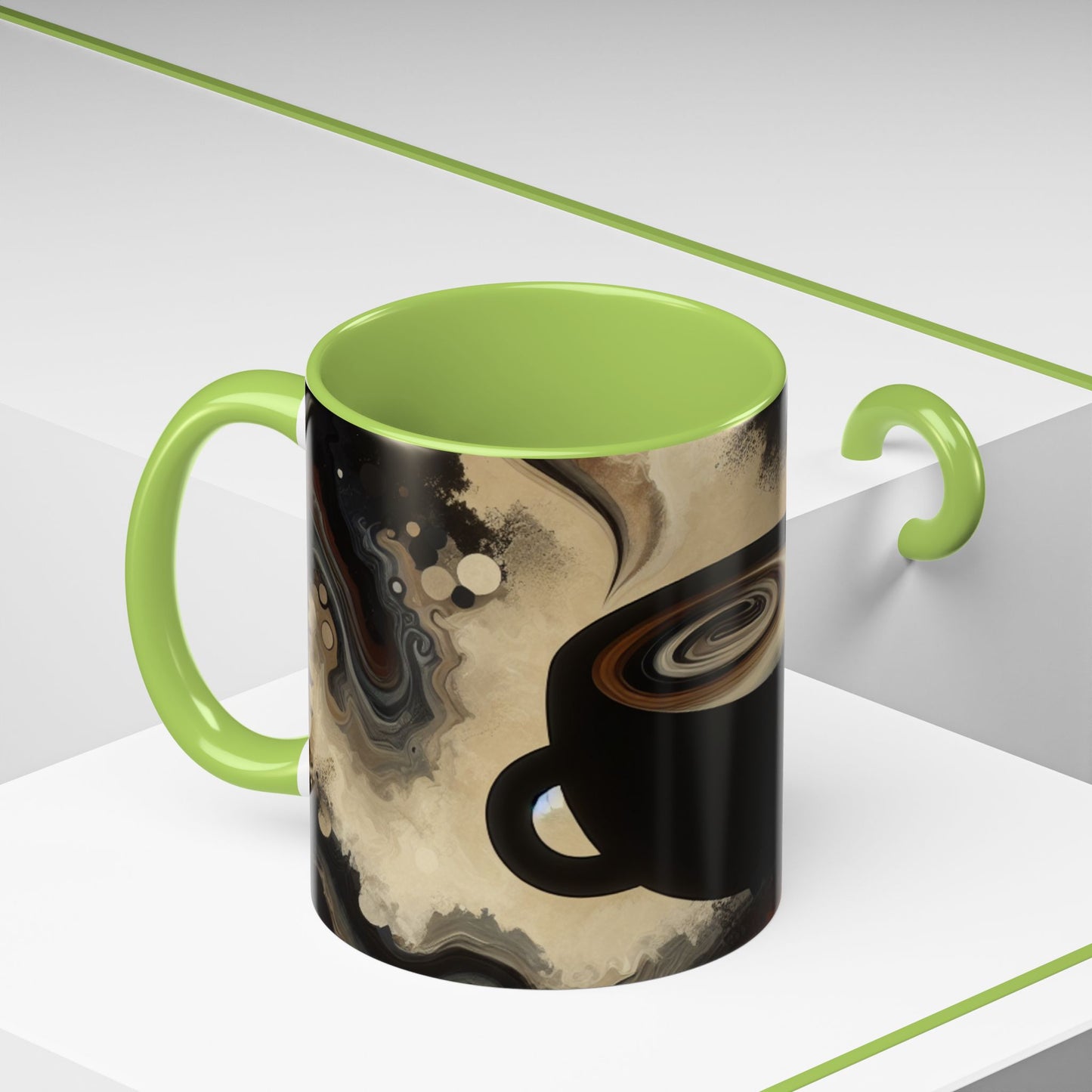 Stylish Abstract Coffee Mug | Unique Artful Cup | Perfect Gift for Coffee Lovers, Home Decor, Office, Birthdays