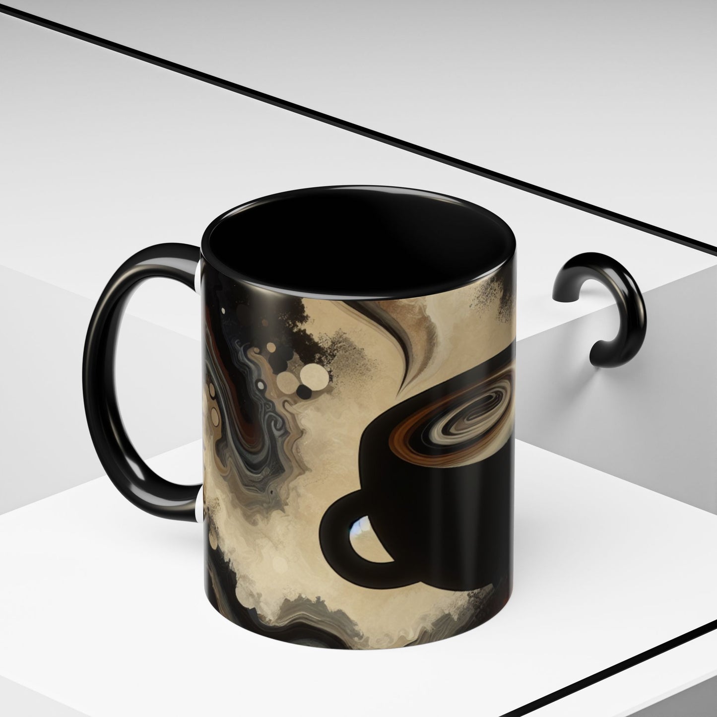 Stylish Abstract Coffee Mug | Unique Artful Cup | Perfect Gift for Coffee Lovers, Home Decor, Office, Birthdays