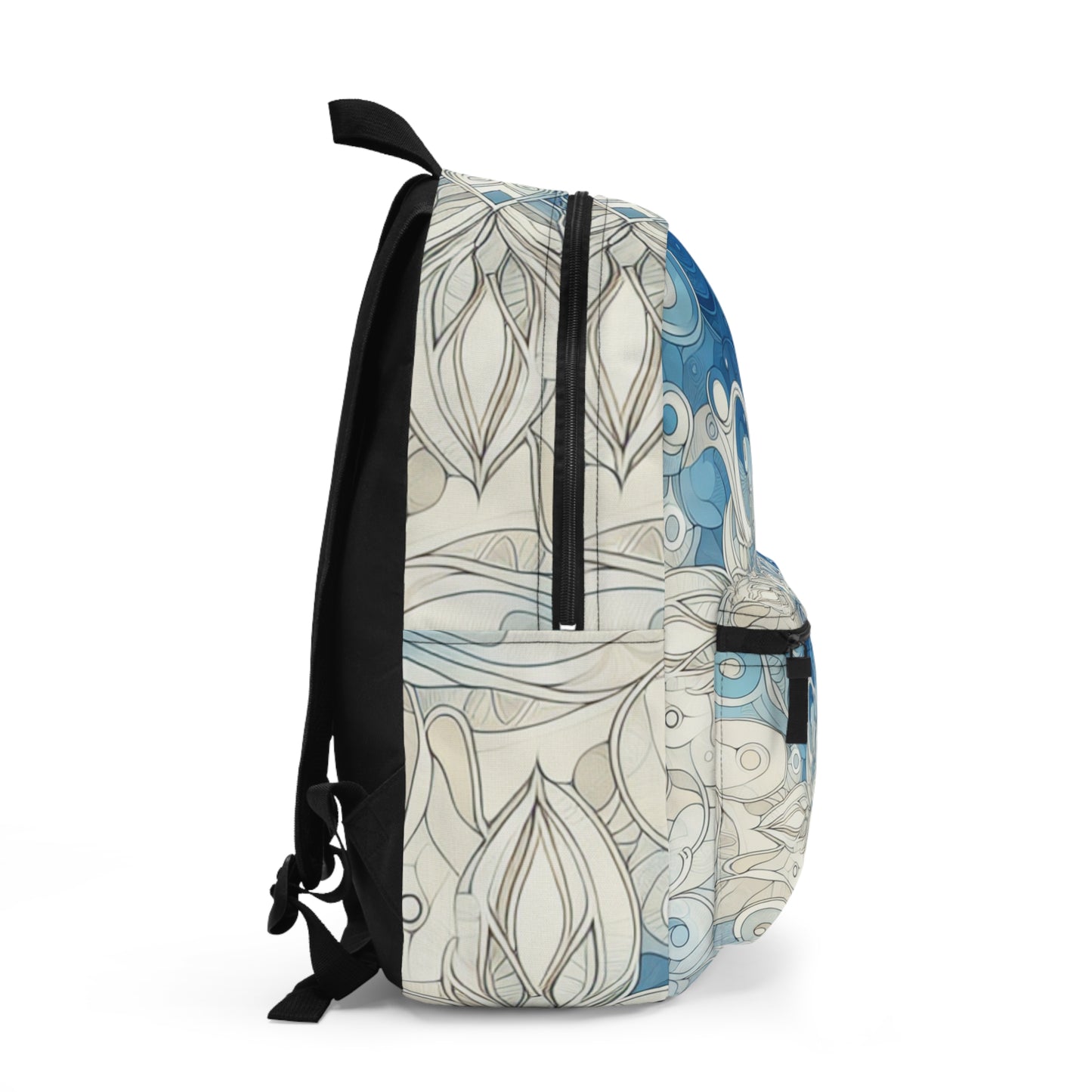 Chic Floral Backpack - Stylish School Bag, Travel Accessory, Gift for Students, Art-Inspired Carryall, Unique Patterned Rucksack
