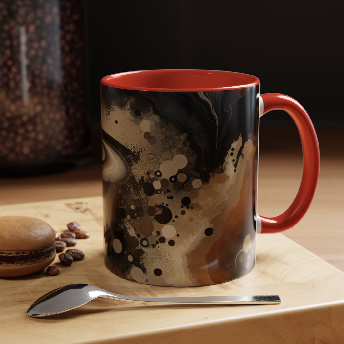 Stylish Abstract Coffee Mug | Unique Artful Cup | Perfect Gift for Coffee Lovers, Home Decor, Office, Birthdays