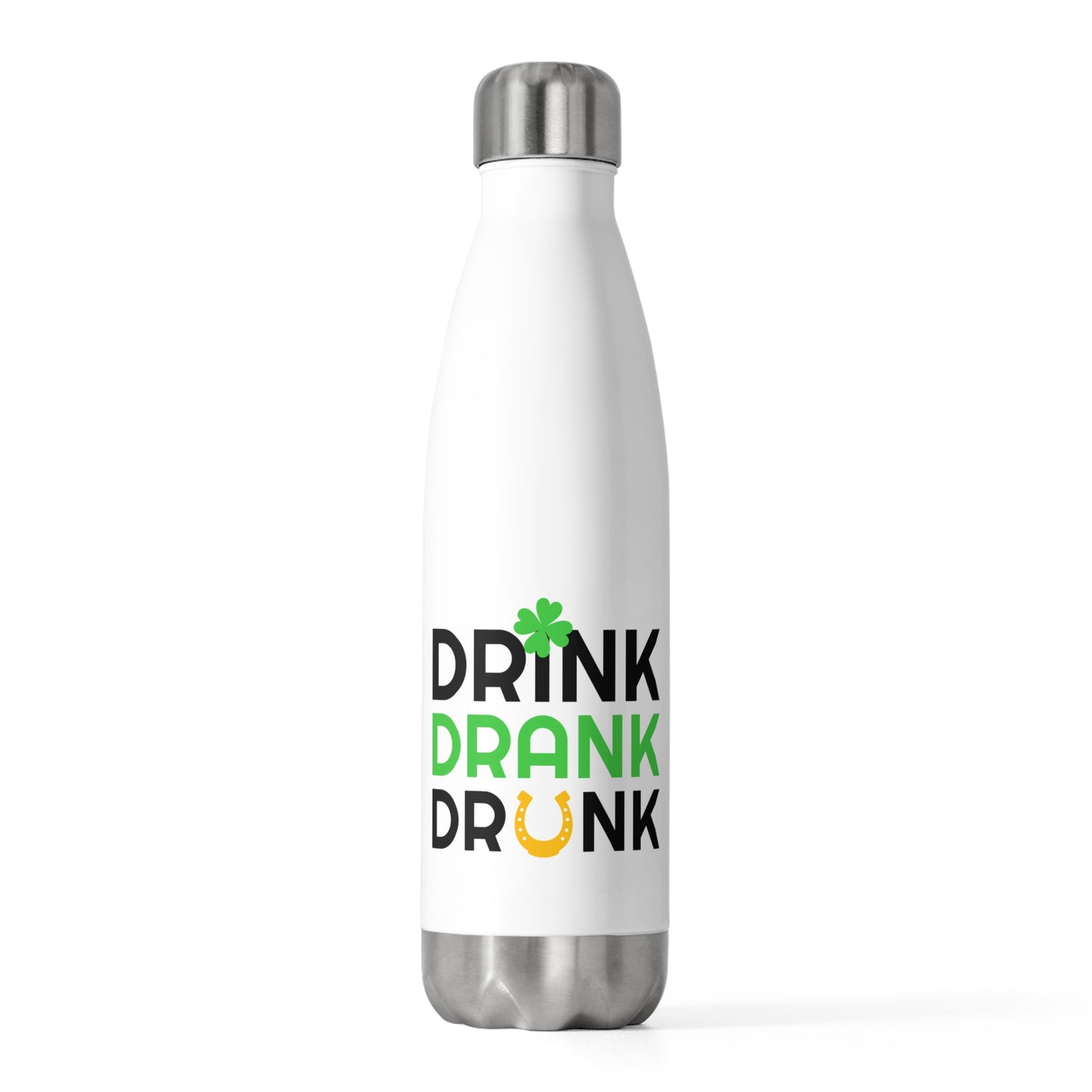 St. Patrick's Day Insulated Bottle - Drink Up! Travel Mug, Vacation Water Container, Eco-Friendly Gift, Party Accessory