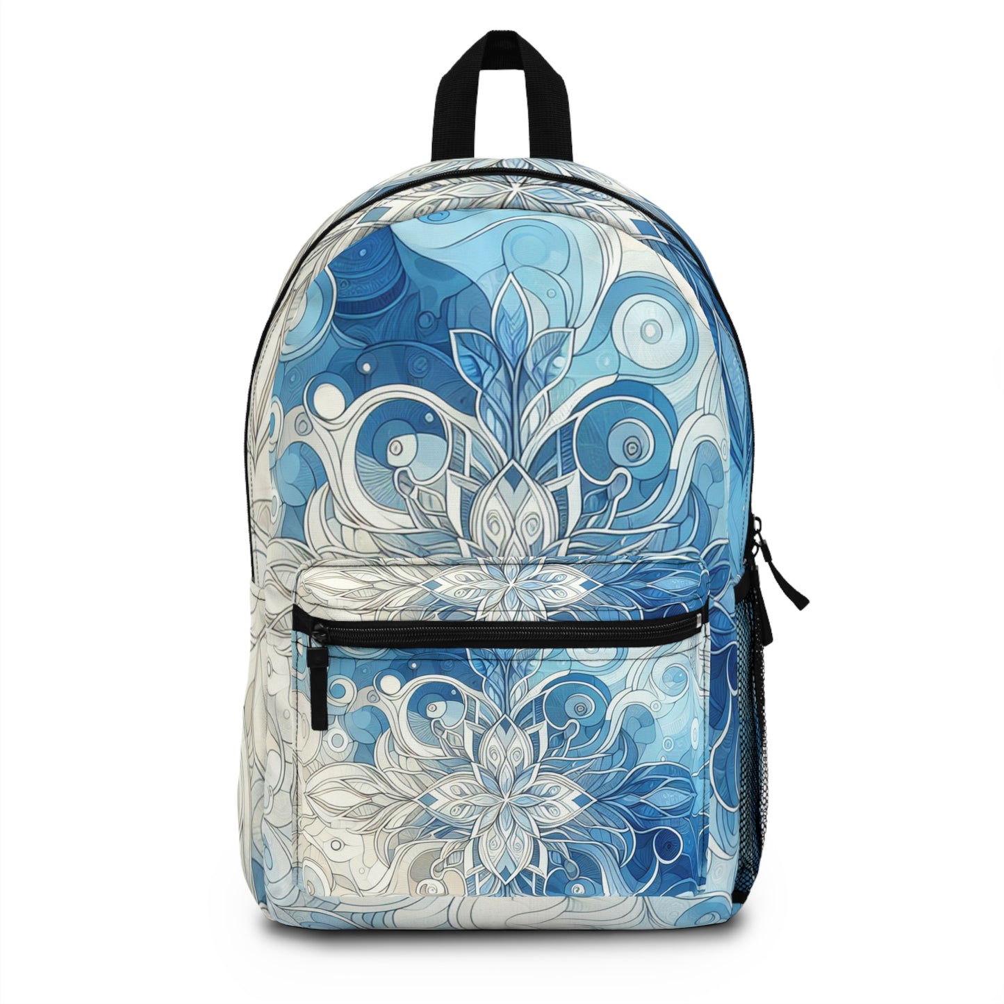Chic Floral Backpack - Stylish School Bag, Travel Accessory, Gift for Students, Art-Inspired Carryall, Unique Patterned Rucksack