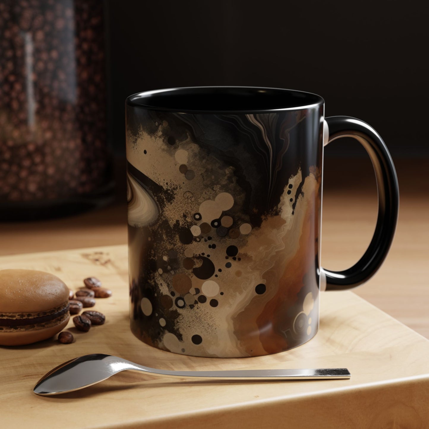 Stylish Abstract Coffee Mug | Unique Artful Cup | Perfect Gift for Coffee Lovers, Home Decor, Office, Birthdays