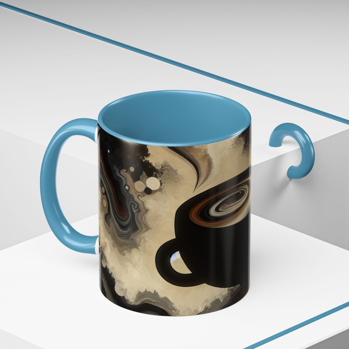 Stylish Abstract Coffee Mug | Unique Artful Cup | Perfect Gift for Coffee Lovers, Home Decor, Office, Birthdays
