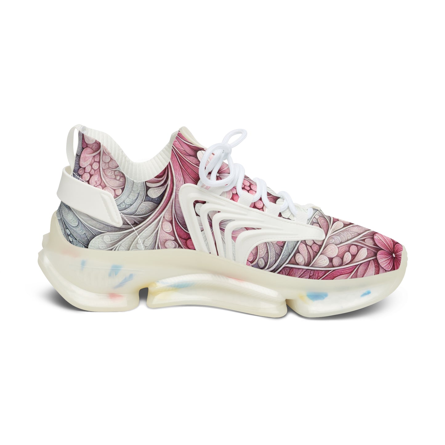 Stylish Floral Women's Mesh Sneakers - Trendy Athletic Shoes, Casual Footwear, Gift for Her, Summer Style, Lightweight Sneakers