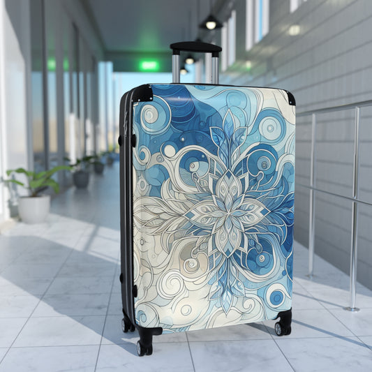 Stylish Travel Suitcase with Unique Floral Design, Luggage Bag, Weekender, Gift for Travelers, Vacation Essentials