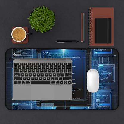 Tech-Themed Desk Mat, Gaming Mouse Pad, Computer Accessories, Perfect Gift for Programmers, Home Office Decor