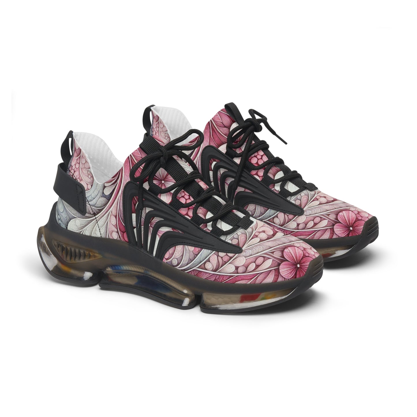 Stylish Floral Women's Mesh Sneakers - Trendy Athletic Shoes, Casual Footwear, Gift for Her, Summer Style, Lightweight Sneakers