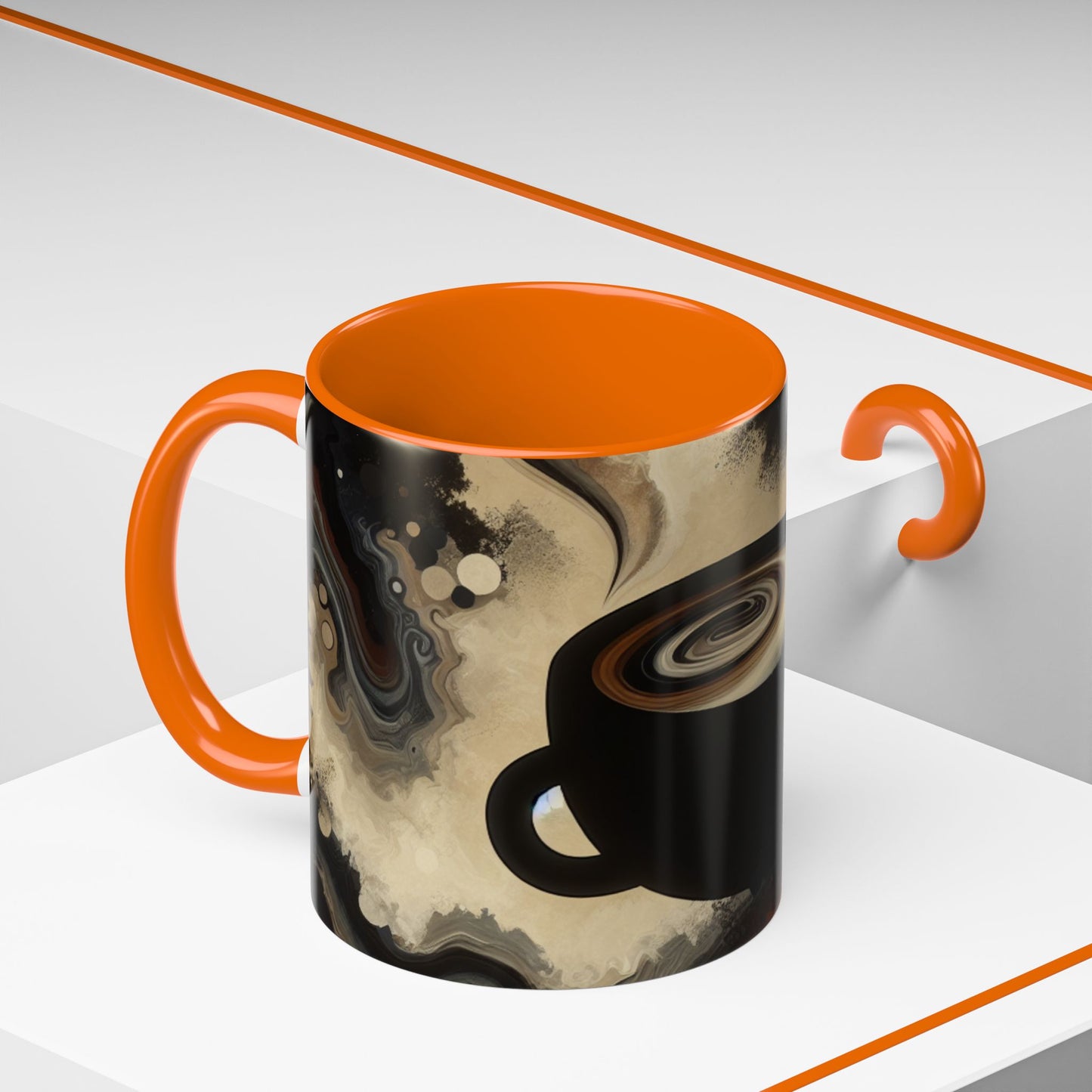 Stylish Abstract Coffee Mug | Unique Artful Cup | Perfect Gift for Coffee Lovers, Home Decor, Office, Birthdays
