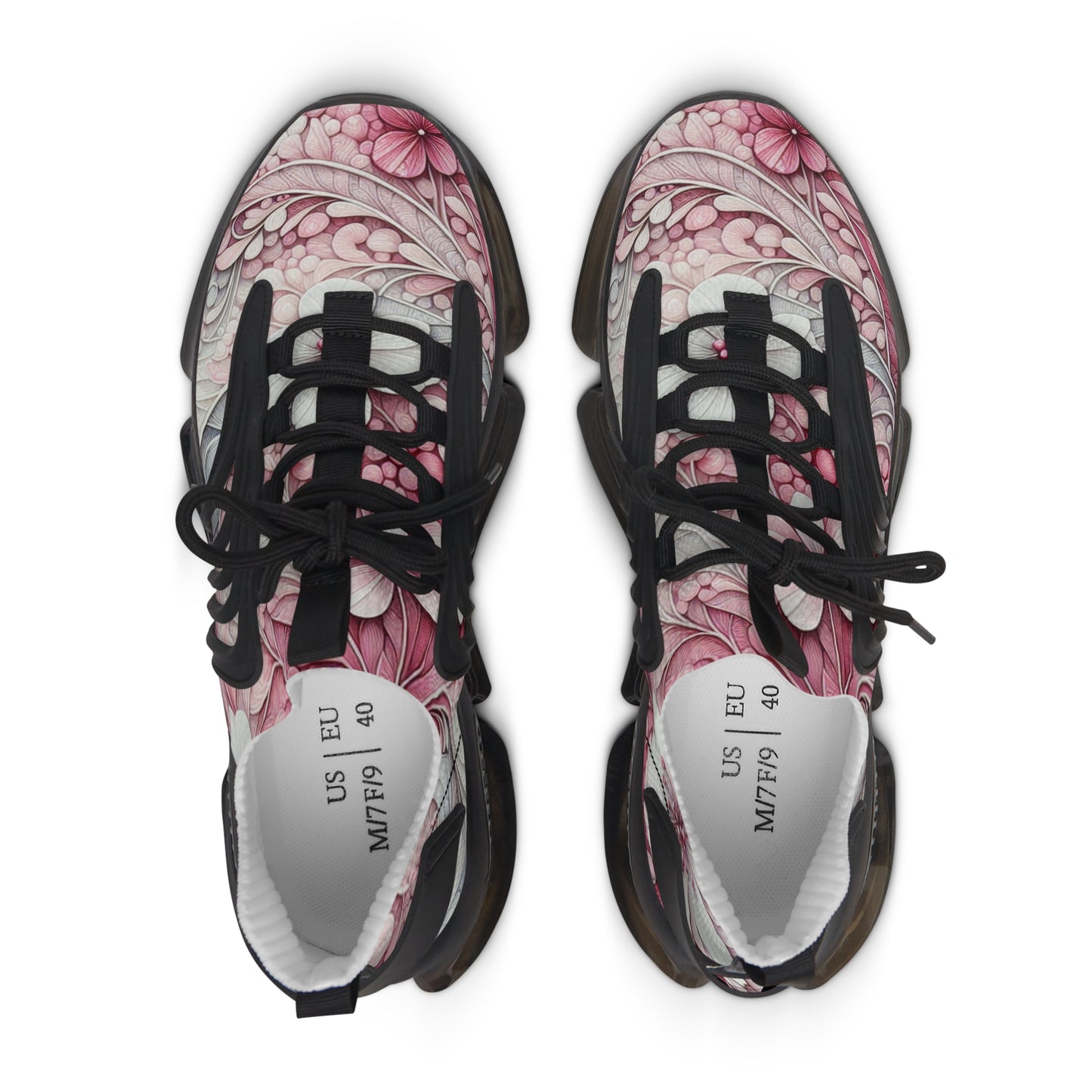 Stylish Floral Women's Mesh Sneakers - Trendy Athletic Shoes, Casual Footwear, Gift for Her, Summer Style, Lightweight Sneakers