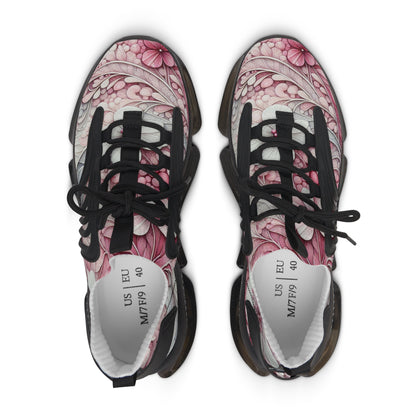 Stylish Floral Women's Mesh Sneakers - Trendy Athletic Shoes, Casual Footwear, Gift for Her, Summer Style, Lightweight Sneakers