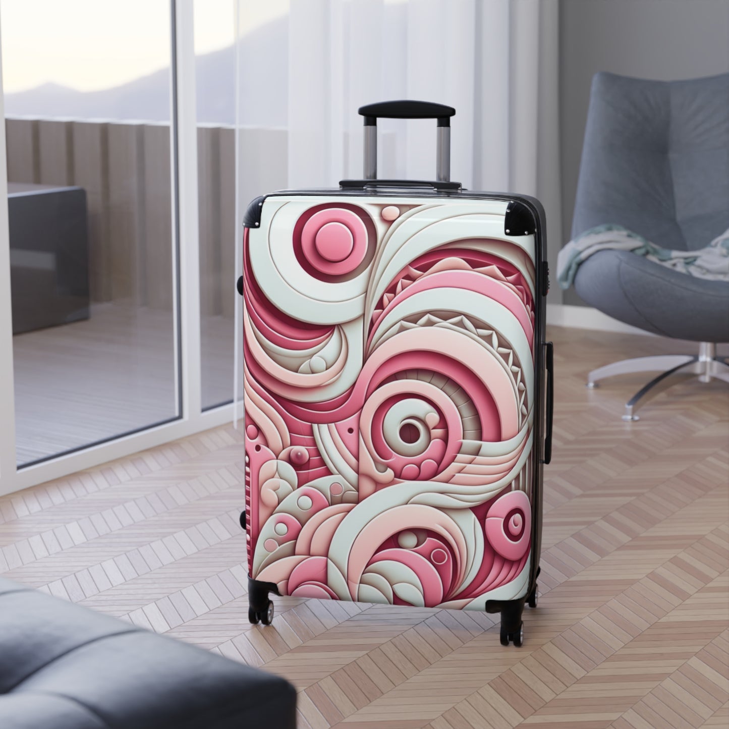 Stylish Travel Suitcase, Unique Luggage for Vacation, Weekend Getaway, Trendy Travel Accessory, Perfect Gift for Travelers, Personalized Bag