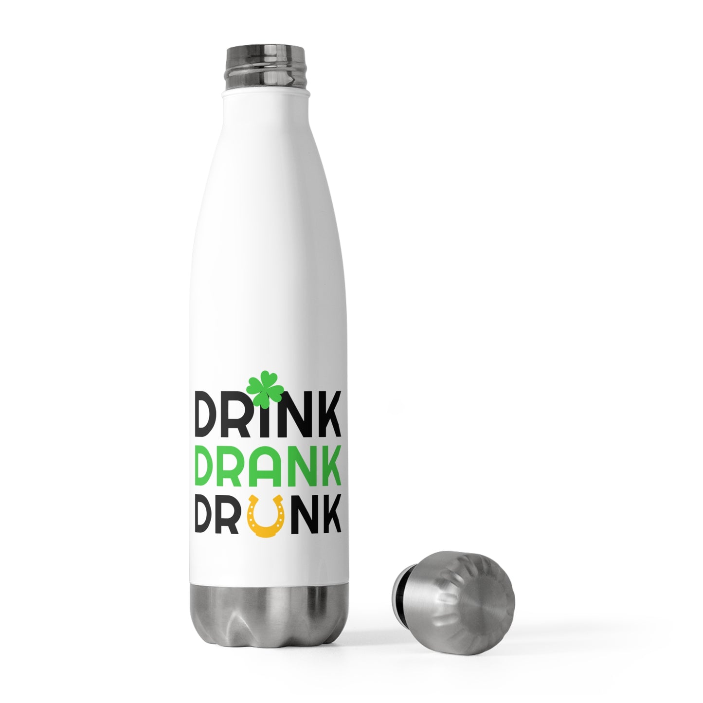 St. Patrick's Day Insulated Bottle - Drink Up! Travel Mug, Vacation Water Container, Eco-Friendly Gift, Party Accessory